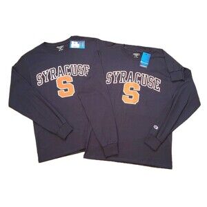 Lot Of 2 NWT Champion Syracuse University Basketball Sz Medium Mens Long Sleeves